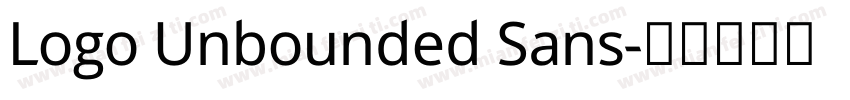 Logo Unbounded Sans字体转换